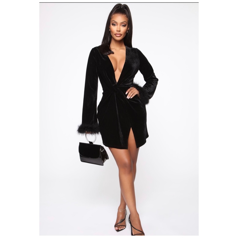 Fashion Nova Velvet Mini Dress